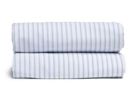 Striped Percale Fitted Sheet