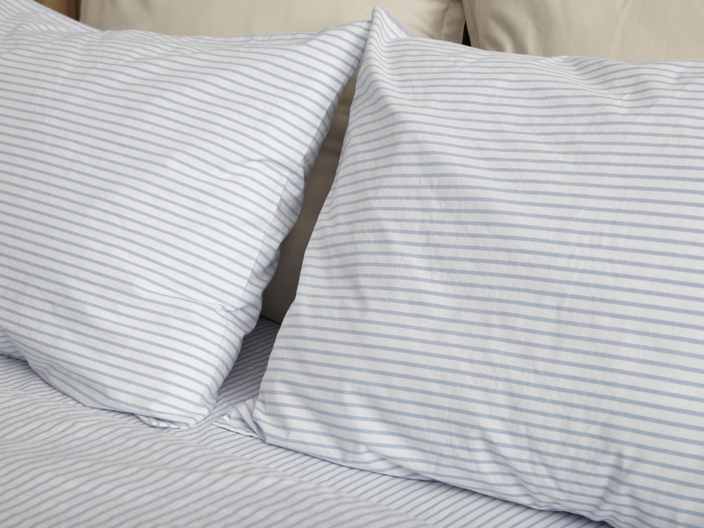 Blue Stripe Striped Percale Pillowcases