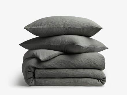 Organic Textured Duvet Cover Set