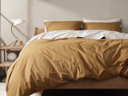 Brushed Cotton Duvet Cover Set Shown In A Room