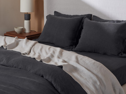 Linen Duvet Cover Set Shown In A Room