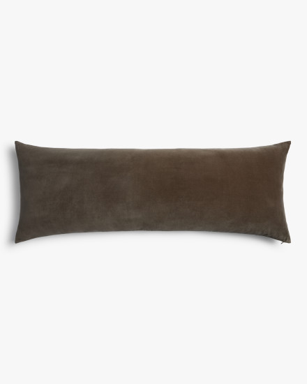 Ash Washed Velvet Body Pillow Cover