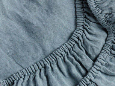 Wave Linen Fitted Sheet