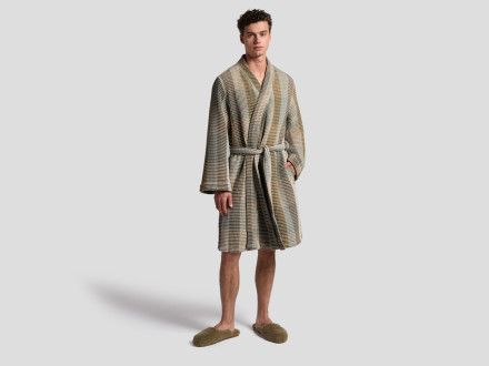 Organic Plaid Waffle Robe