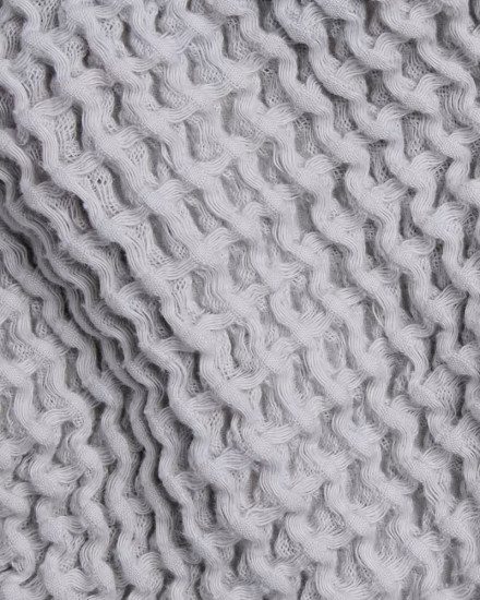 Light grey waffle towel detail