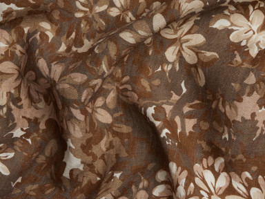 Printed Linen Robe