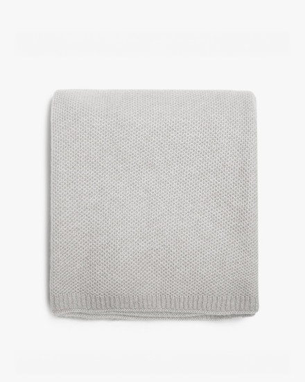 Grey Cashmere Baby Blanket