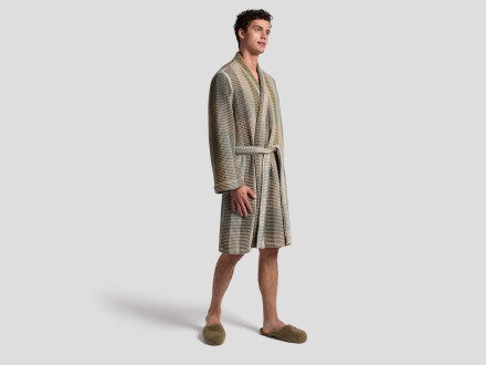 Organic Plaid Waffle Robe