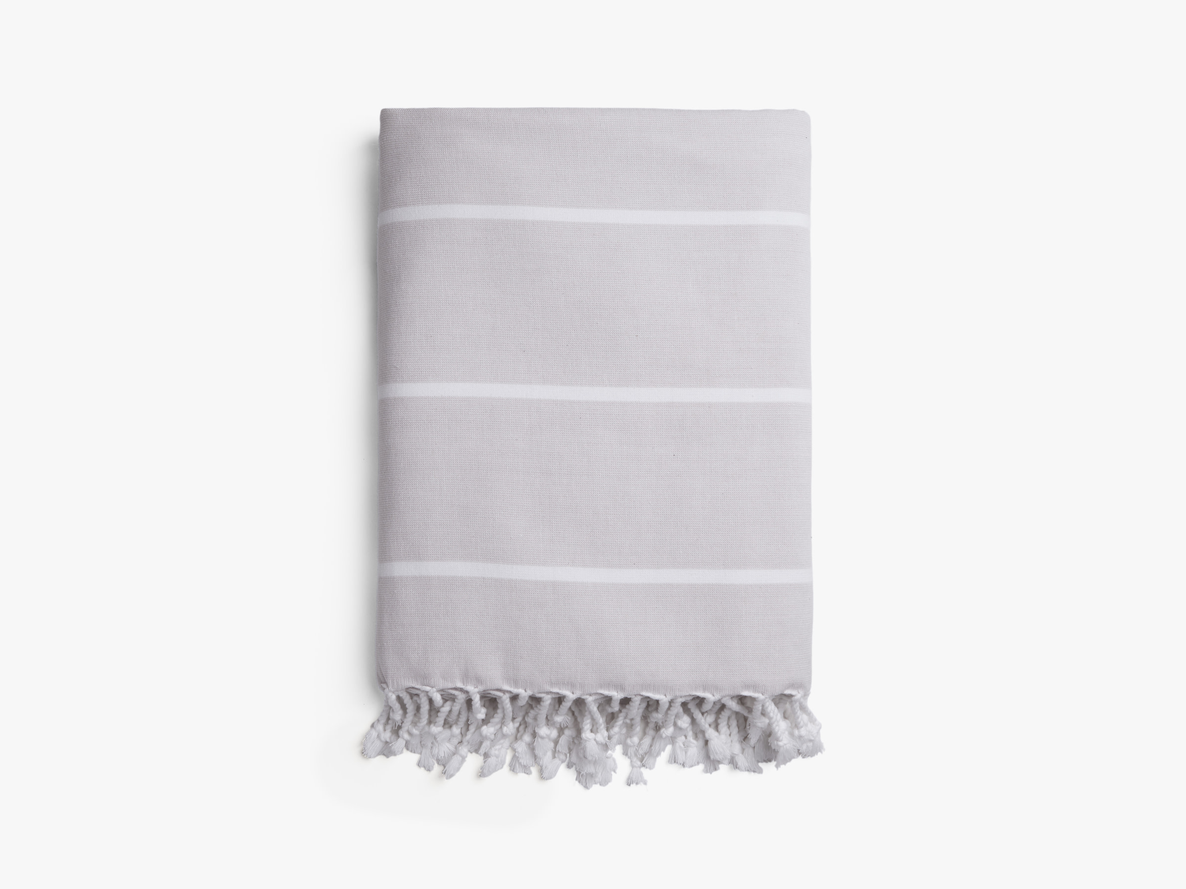 Putty And White Oversized Beach Towel