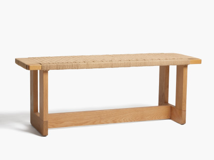 Bluff Papercord Woven Bench