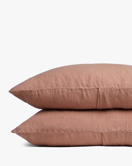 Clay Linen Pillowcase Set