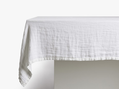 Cream Linen Waffle Tabletop Collection