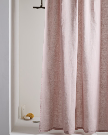 Haze Linen Shower Curtain