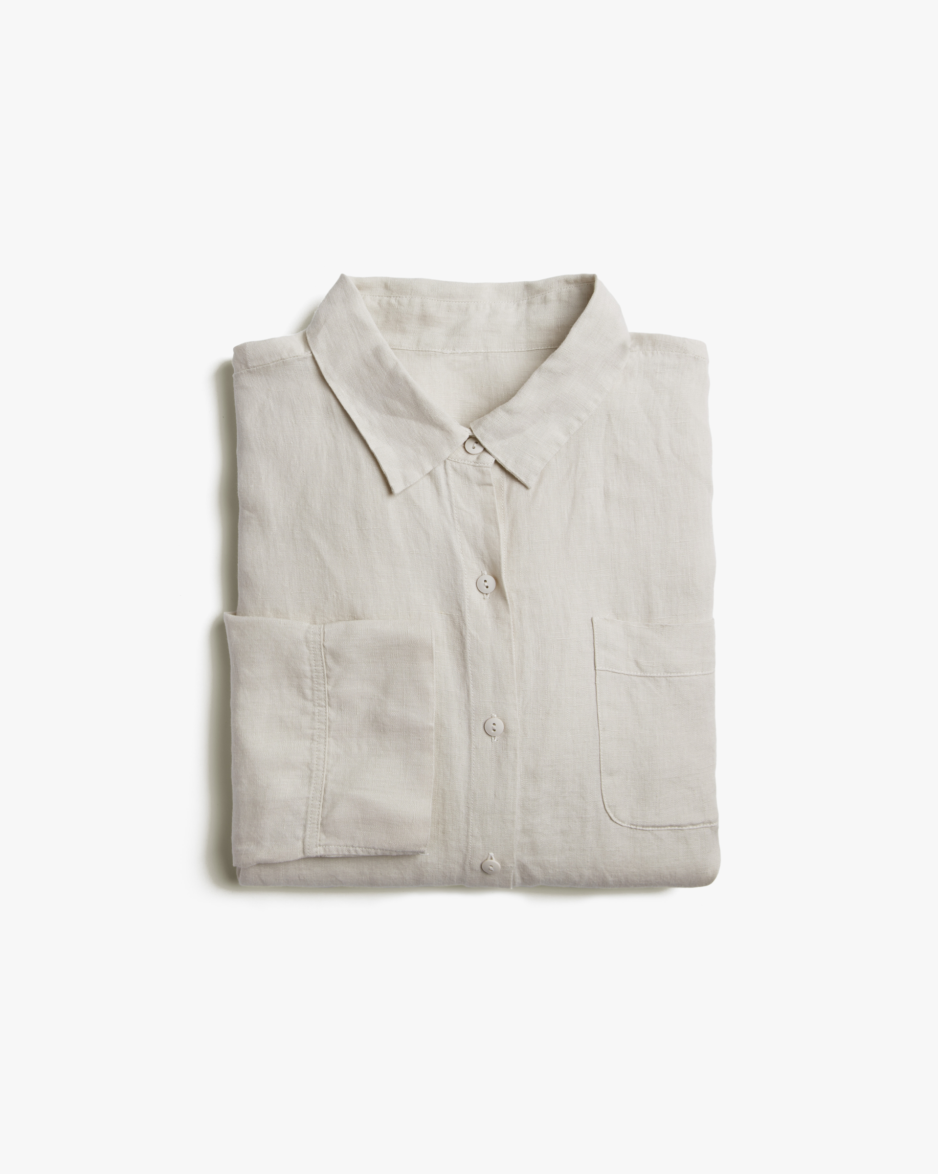Beige SARA Linen Shirt for Women. Linen Blouse. Linen Summer Clothes. Beige  Shirt. Handmade Linen Shirt. 