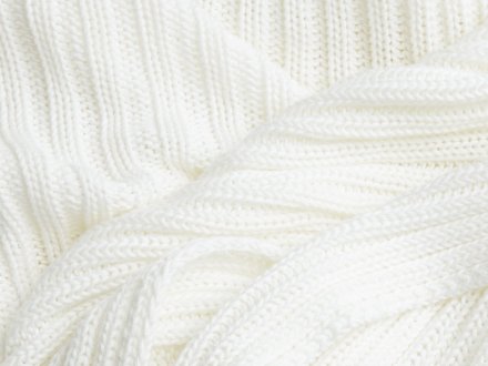 Close Up Of Oversized Rib Knit Throw