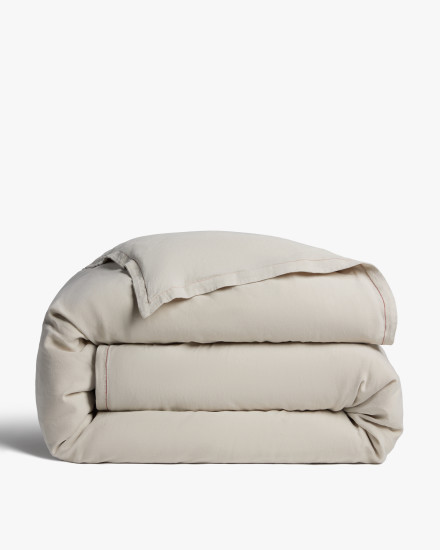 Bone Heirloom TENCEL™ Linen Duvet Cover