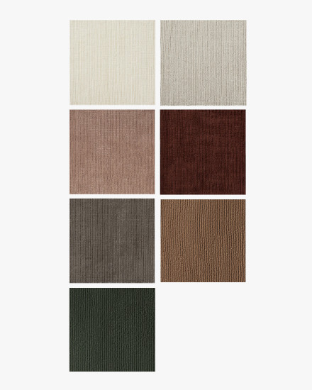 Quartz Rib Wool Rug Swatch