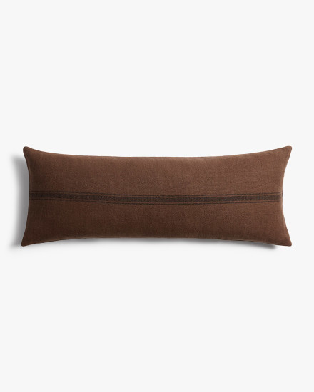 Linen Grain Sack Lumbar Pillow Cover