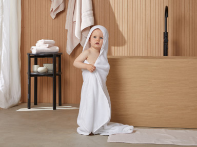 White Hooded Toddler Towel