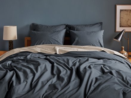 Brushed Cotton Duvet Cover Shown In A Room