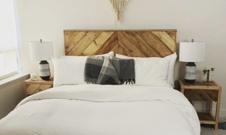 wood headboard