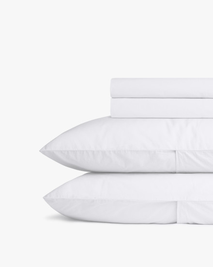 White Percale Sheet Set