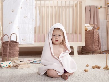 Blush Hooded Baby Towel