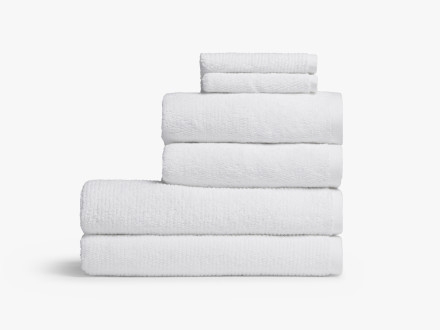 Organic Cotton Bath Towel - White, Size Washcloth (Set of 2) | The Company Store