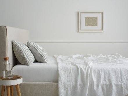 Striped Linen Sham Set