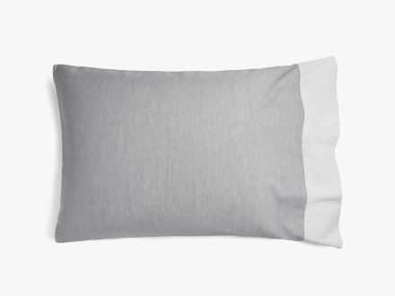 Close Up Of Washed Sateen Pillowcase Set