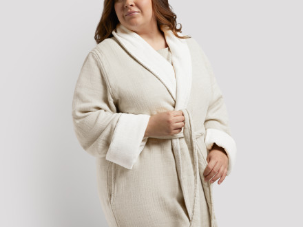 Organic Gauze Terry Robe