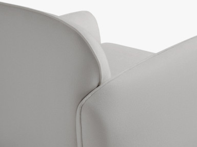 Light Grey Washed Linen Pillow Chair