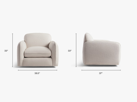 PillowSwivel-Furniture Dimensions