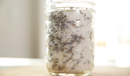 Relaxing Lavender, Rosemary and Sea Salt Soak
