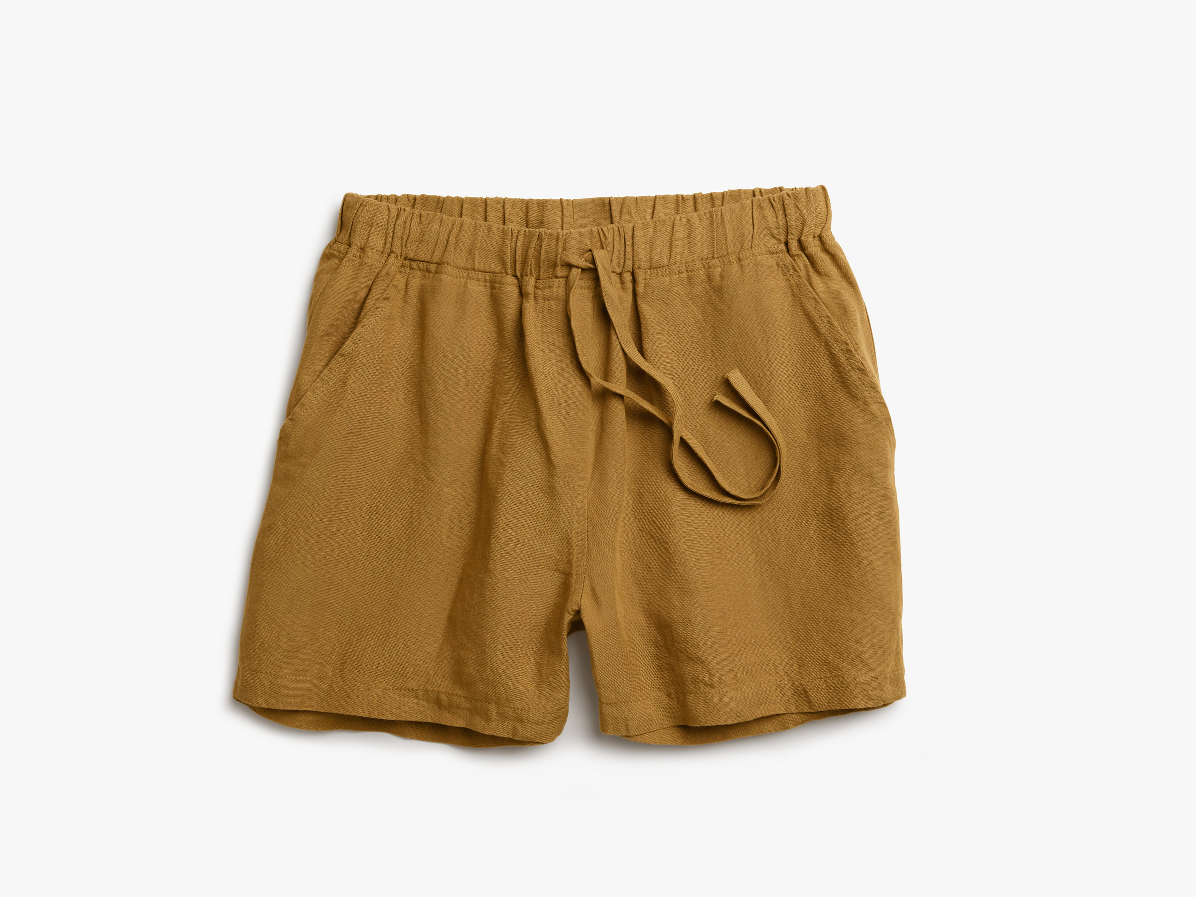 Linen shorts with belt - Woman