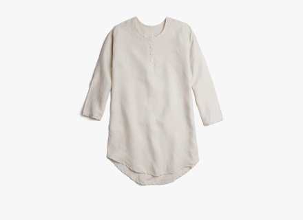 Womens Linen Sleep Shirt Product Image