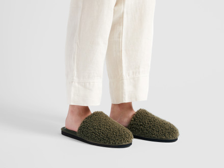 Shearling Wool Slides