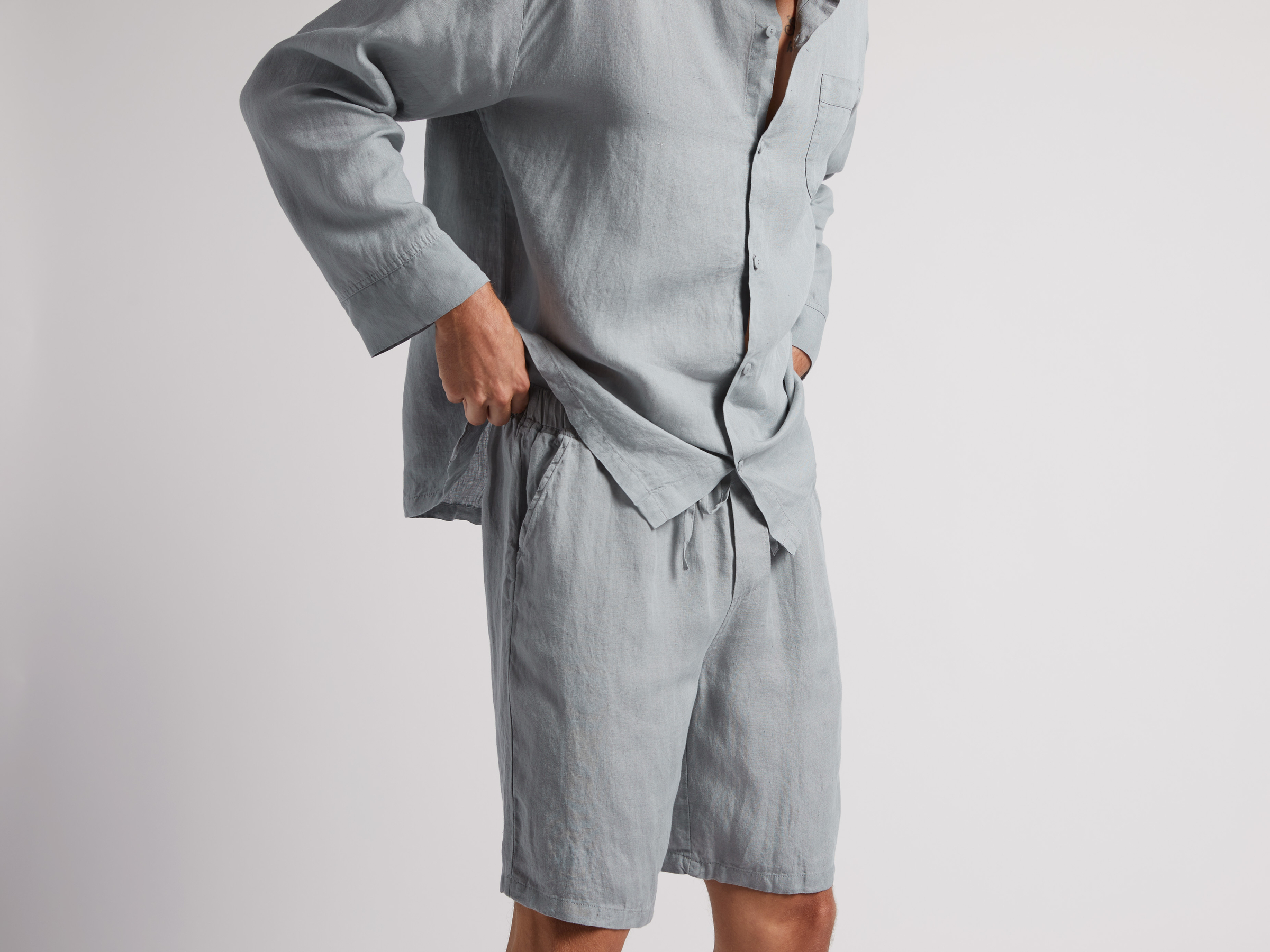 Linen Cotton Sleep Shorts