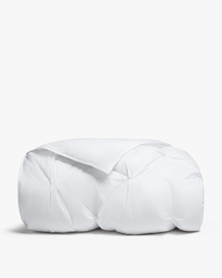 White Organic Cotton Puff Comforter