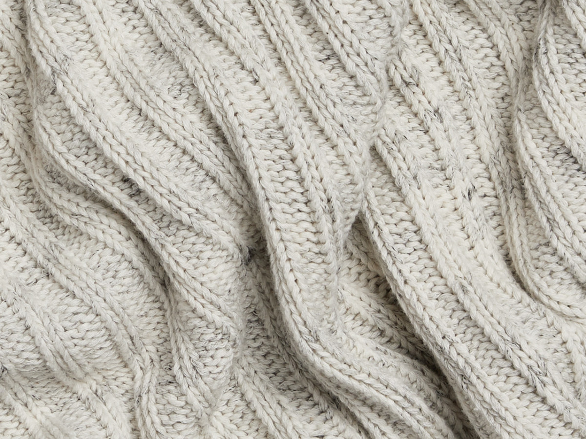 Oversized Rib Knit Throw | Parachute