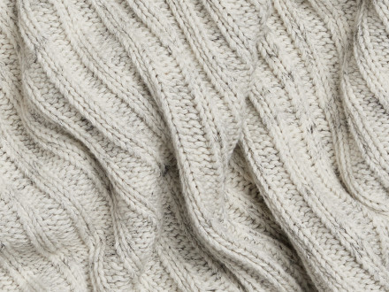 Oversized Rib Knit Throw