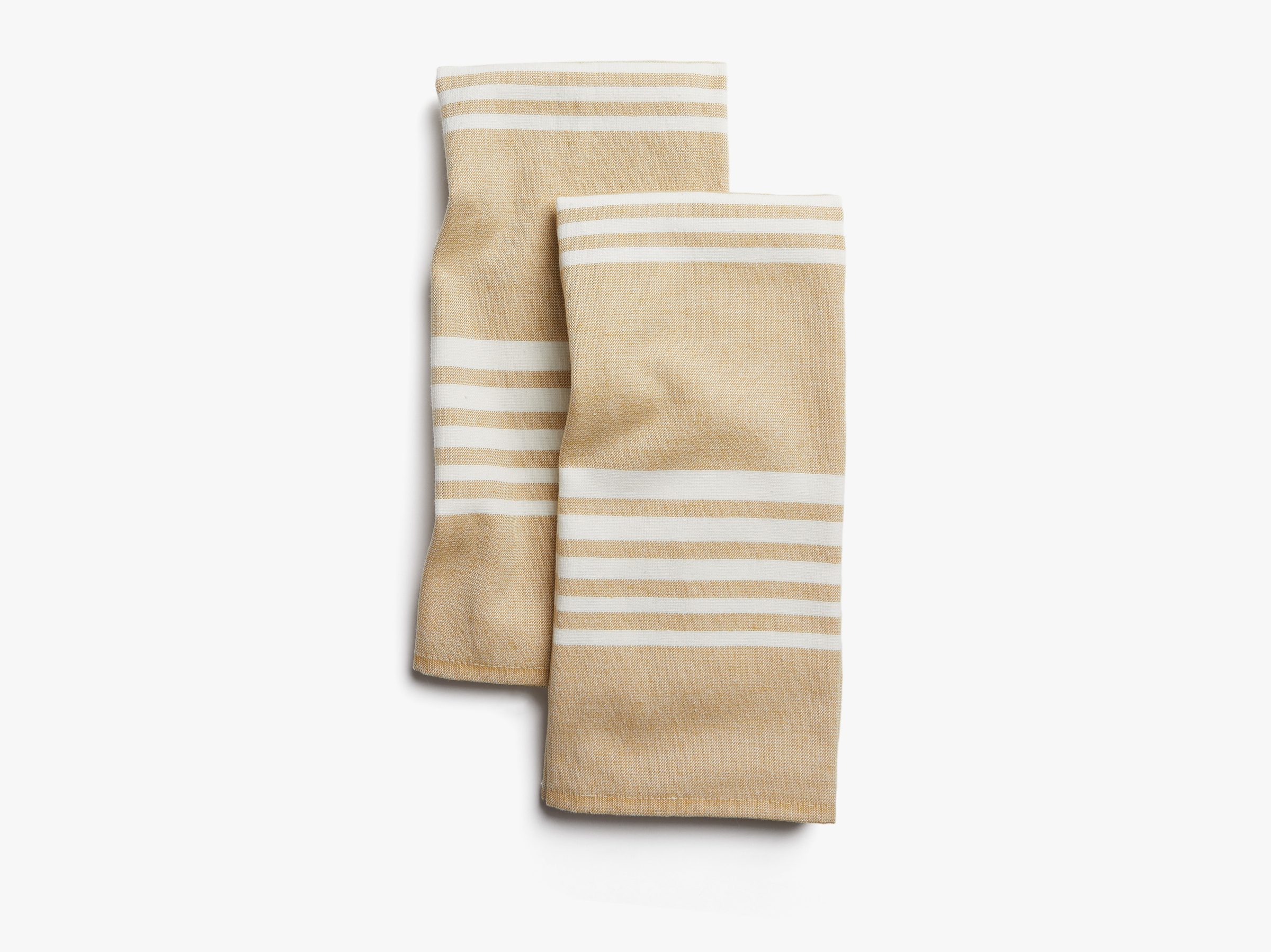 Linen Tea Towels, Muted Gold