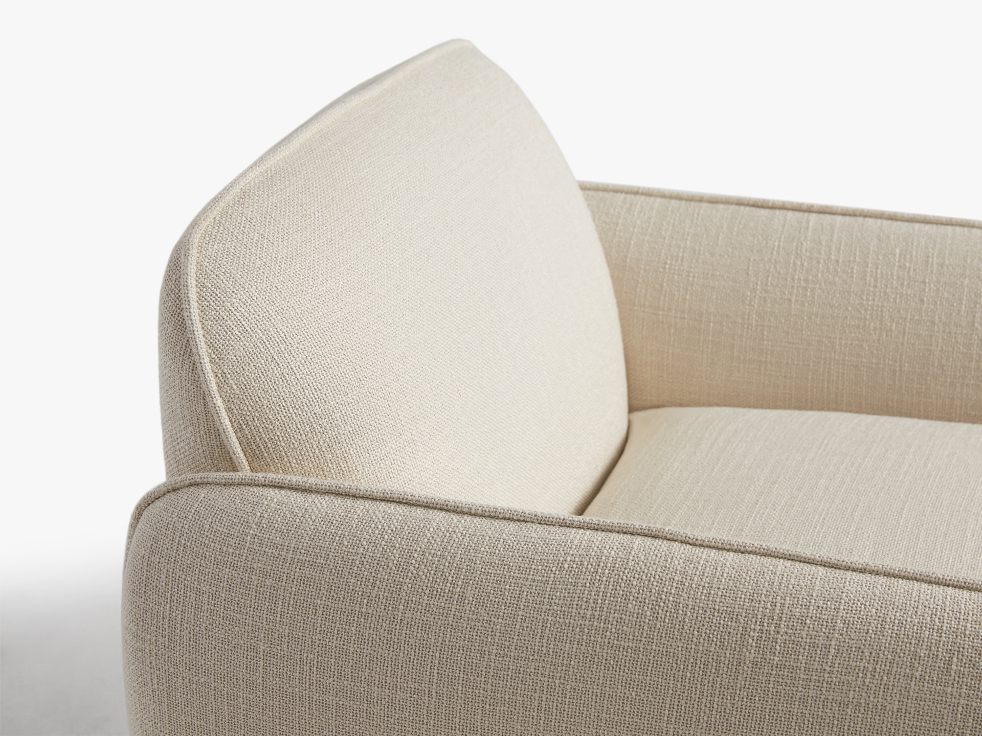 Sand Eco Basketweave Pillow Chair