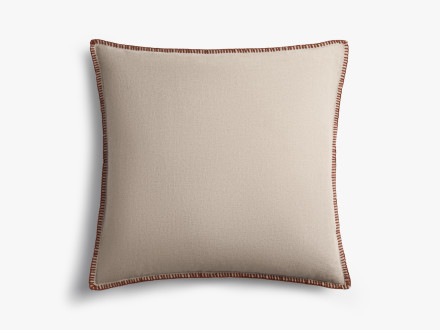 Linen Whip Stitch Pillow Cover