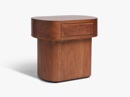 Bluff Oval Nightstand With Drawer