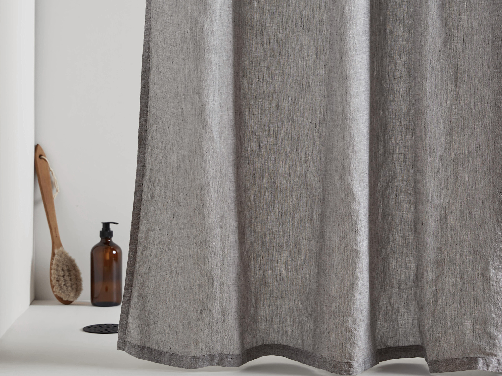 Linen Shower Curtain Parachute