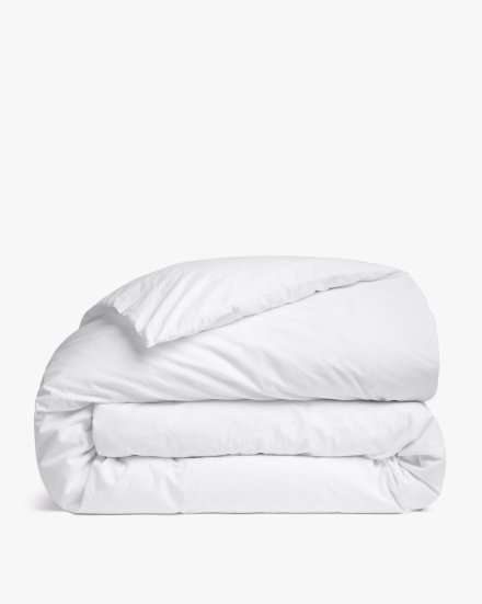 White Brushed Cotton Duvet Cover