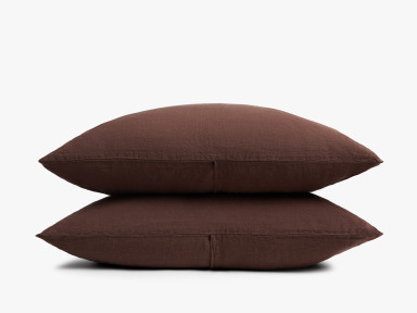 Raisin Linen Pillowcase Set
