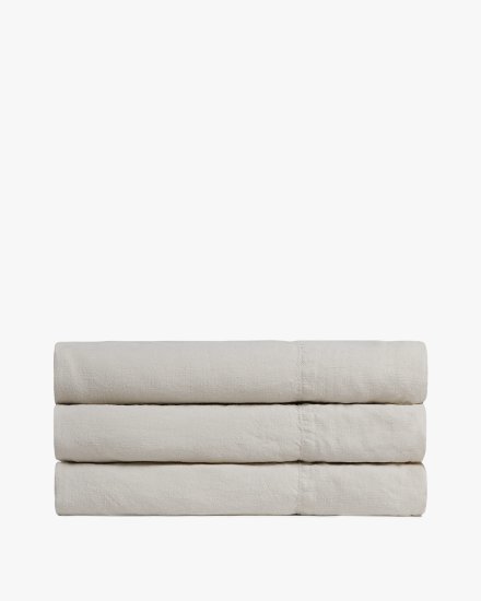 Bone Linen Top Sheet