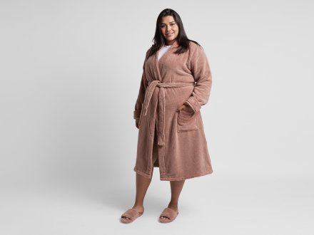 Soft Rib Robe Shown In A Room